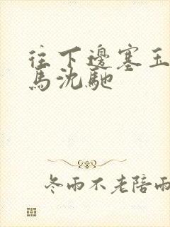 往下边塞玉器骑马沈驰