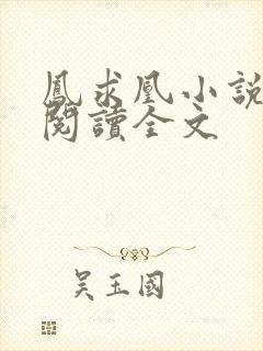 凤求凰小说免费阅读全文