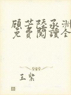 顾芒陆承洲小说免费阅读全文免费阅读下载