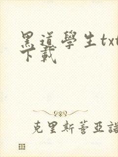 黑道学生txt下载