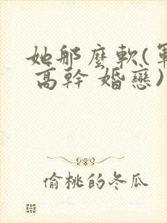 她那么软(军婚 高干 婚恋)完结