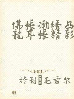 佛帐潮绣凸浮双龙耳帐精彩片段
