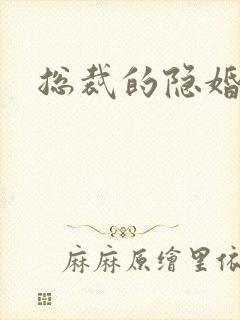 总裁的隐婚新娘