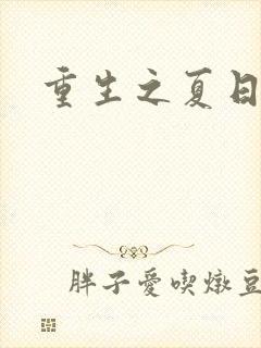 重生之夏日倾情