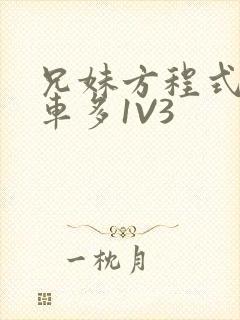 兄妹方程式多R车多1V3