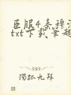 臣服4秦穆沈流txt下载笔趣阁