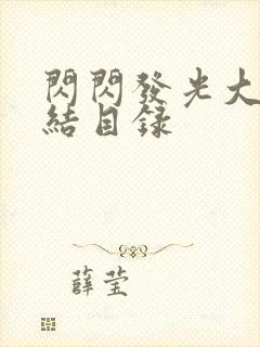 闪闪发光大团圆结目录