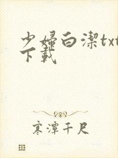 少妇白洁txt下载