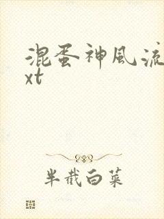 混蛋神风流史txt