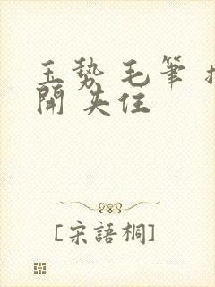 玉势 毛笔 撑开 夹住