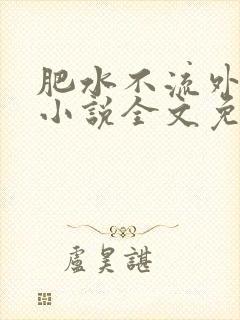 肥水不流外人田小说全文免费阅读全本免