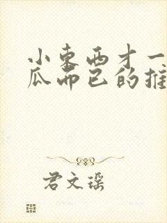 小东西才一根黄瓜而已的推荐书