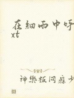 在细雨中呼喊txt