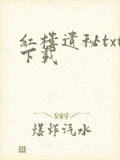 红楼遗秘txt下载