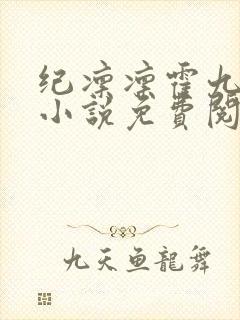 纪凛凛霍九霖的小说免费阅读在线