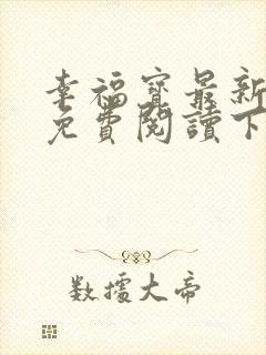 幸福宝最新章节免费阅读下载