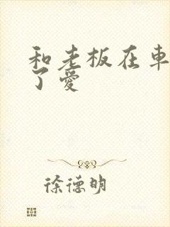 和老板在车里做了爱