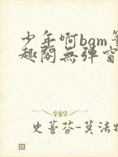 少年啊bgm笔趣阁无弹窗免费