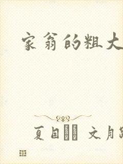 家翁的粗大