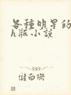 各种明星的综艺h版小说