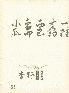 小东西才一根黄瓜而已的推荐书