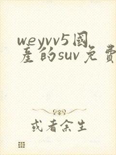 weyvv5国产的suv免费