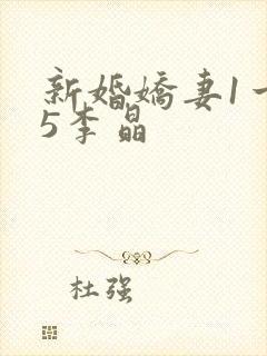 新婚娇妻1一25李晶