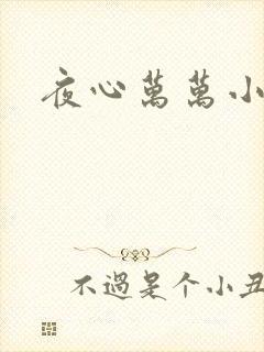 夜心万万小说