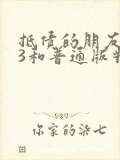 抵债的朋友麦子3和普通版对比