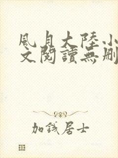 风月大陆小说全文阅读无删减