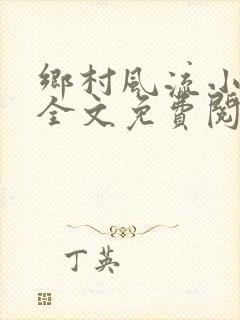 乡村风流小傻子全文免费阅读