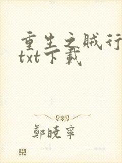 重生之贼行天下txt下载