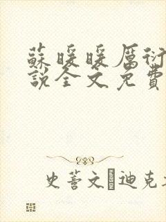 苏暖暖厉衍琛小说全文免费阅读