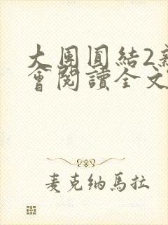 大团圆结2亲情会阅读全文