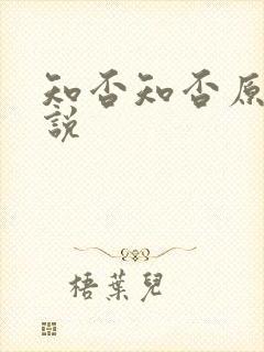 知否知否原著小说