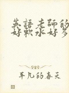 英语老师的兔子好软水好多