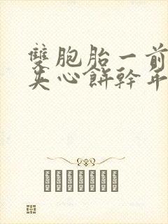 双胞胎一前一后夹心饼干年下