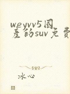 weyvv5国产的suv免费