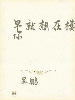 早就想在楼梯要你