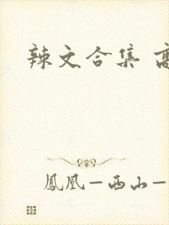 辣文合集 高h