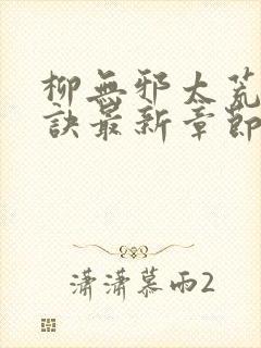 柳无邪太荒吞天诀最新章节