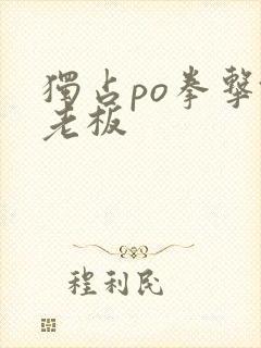 独占po拳击馆老板