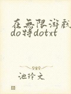 在无限游戏大里do特dotxt