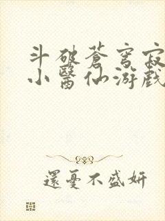 斗破苍穹寂寞的小医仙游戏世界