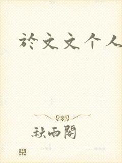 于文文个人简历