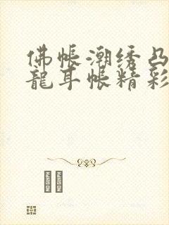 佛帐潮绣凸浮双龙耳帐精彩片段