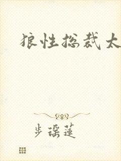 狼性总裁太凶猛