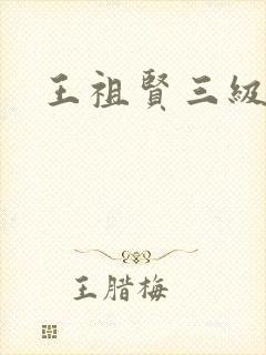 王祖贤三级