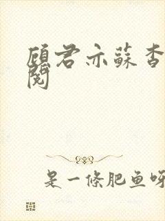 顾君亦苏杳免费阅