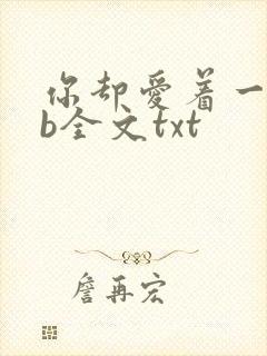 你却爱着一个sb全文txt